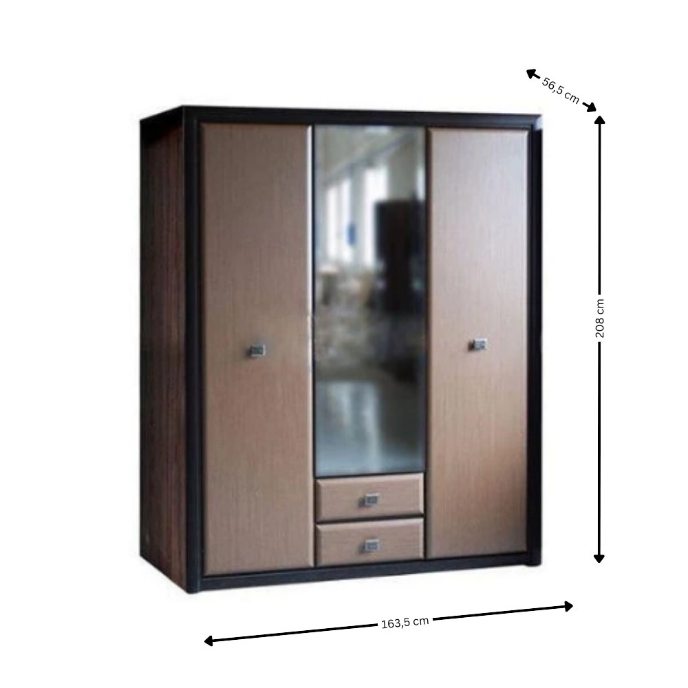 Dormitor complet Koen Mdf – schiță cu dimensiuni, imaginea 3