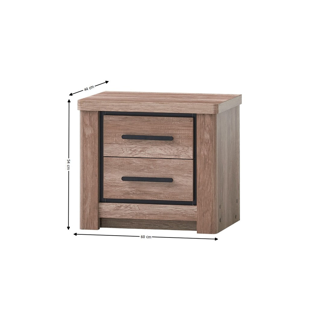 Dormitor complet Queen – schiță cu dimensiuni, imaginea 2