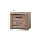 Dormitor complet Queen – schiță cu dimensiuni, imaginea 2