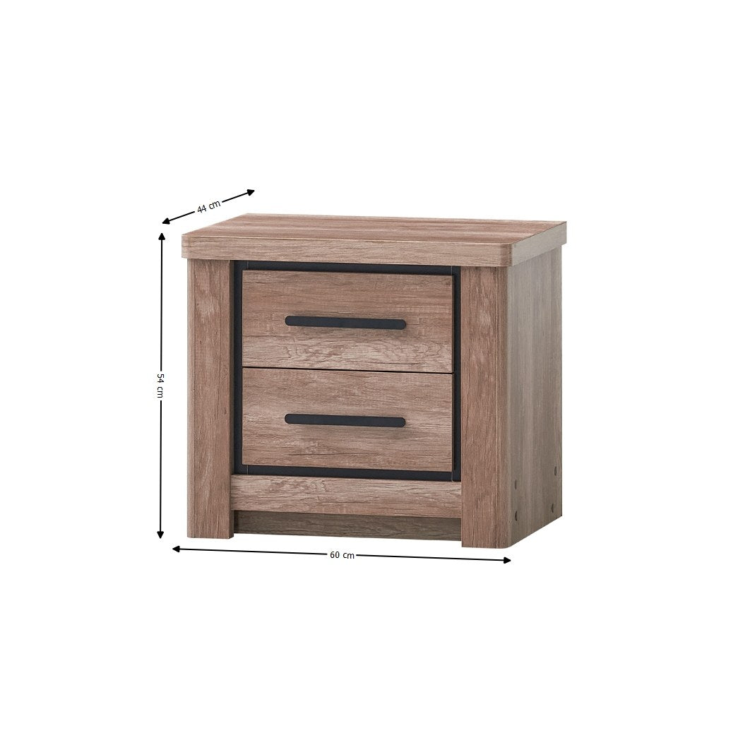 Dormitor complet Queen – schiță cu dimensiuni, imaginea 2