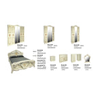 Dormitor complet Regina Beige, vedere din alt unghi, imaginea 3