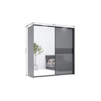 Dormitor complet Teo D7 – schiță cu dimensiuni, imaginea 2