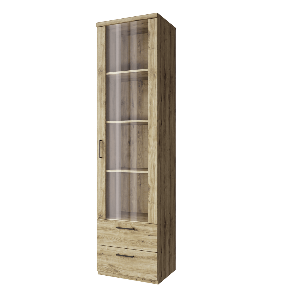 Vitrina 1W2S DORSI, stejar navarra