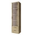 Vitrina 1W2S DORSI, stejar navarra
