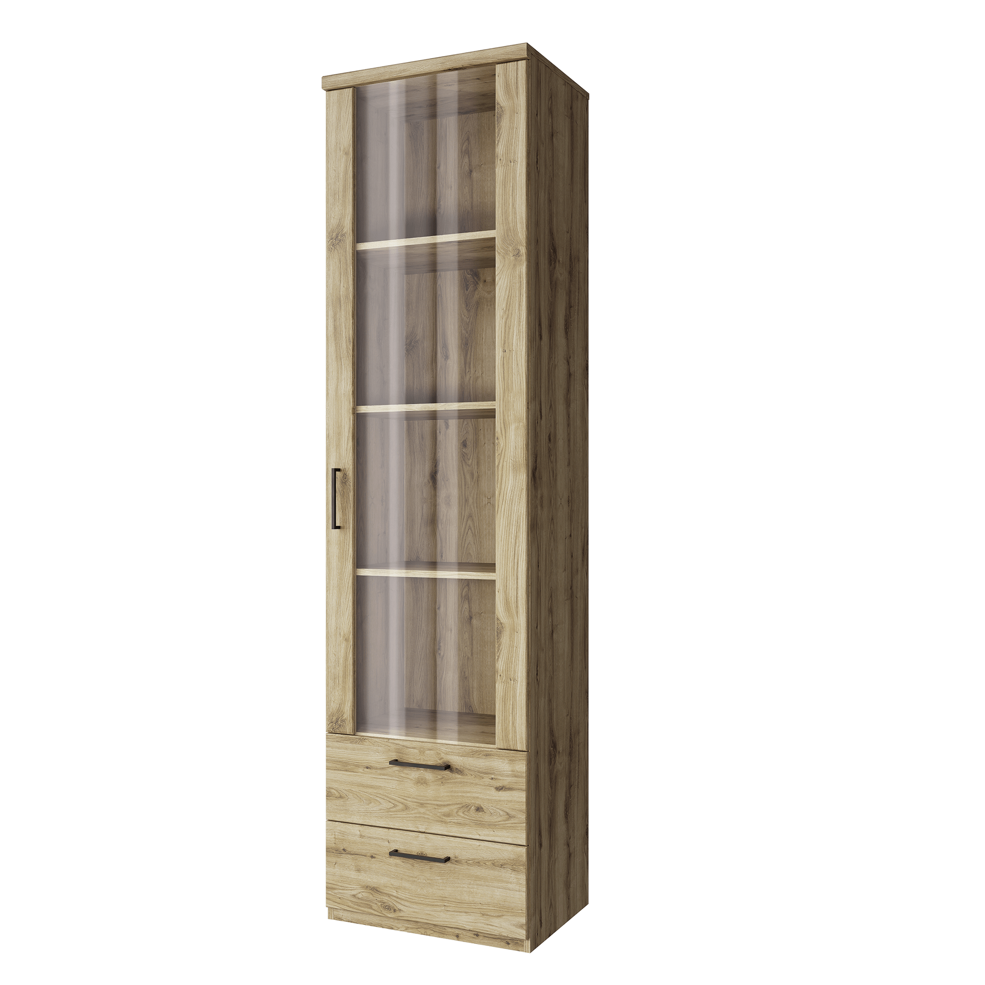 Vitrina 1W2S DORSI, stejar navarra