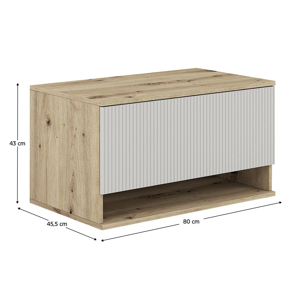 Dulap baie Colos 80 – schiță cu dimensiuni