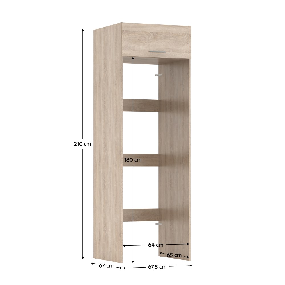 Dulap baie Jergi – schiță cu dimensiuni