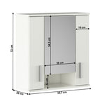 Dulap baie Lessy 01 – schiță cu dimensiuni