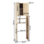 Dulap baie Natali – schiță cu dimensiuni
