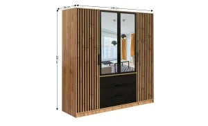 Set pat tapitat cu somiera rabatabila cu saltea inclusa, bej, 160x200 cm, Cezar
