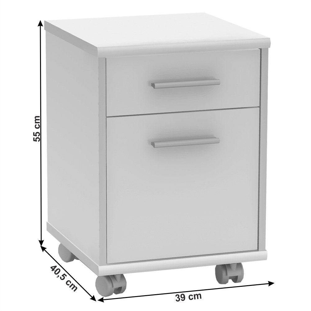 Dulap birou Johan – schiță cu dimensiuni