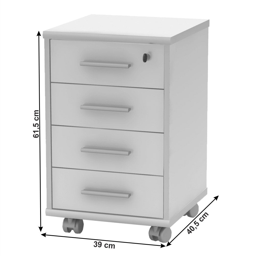 Dulap birou Johan – schiță cu dimensiuni