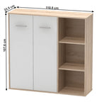 Dulap birou Maurus – schiță cu dimensiuni