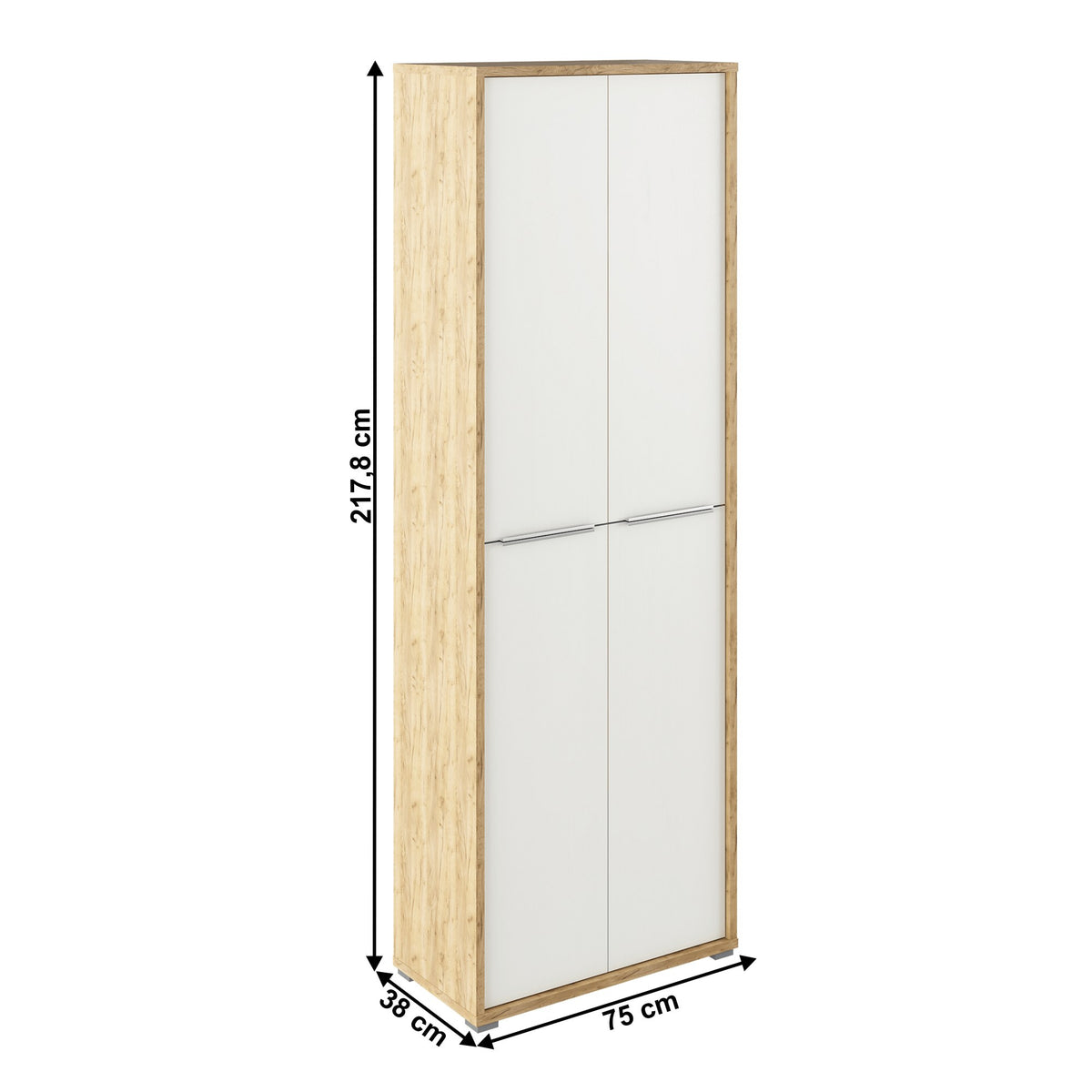 Dulap birou Rioma – schiță cu dimensiuni