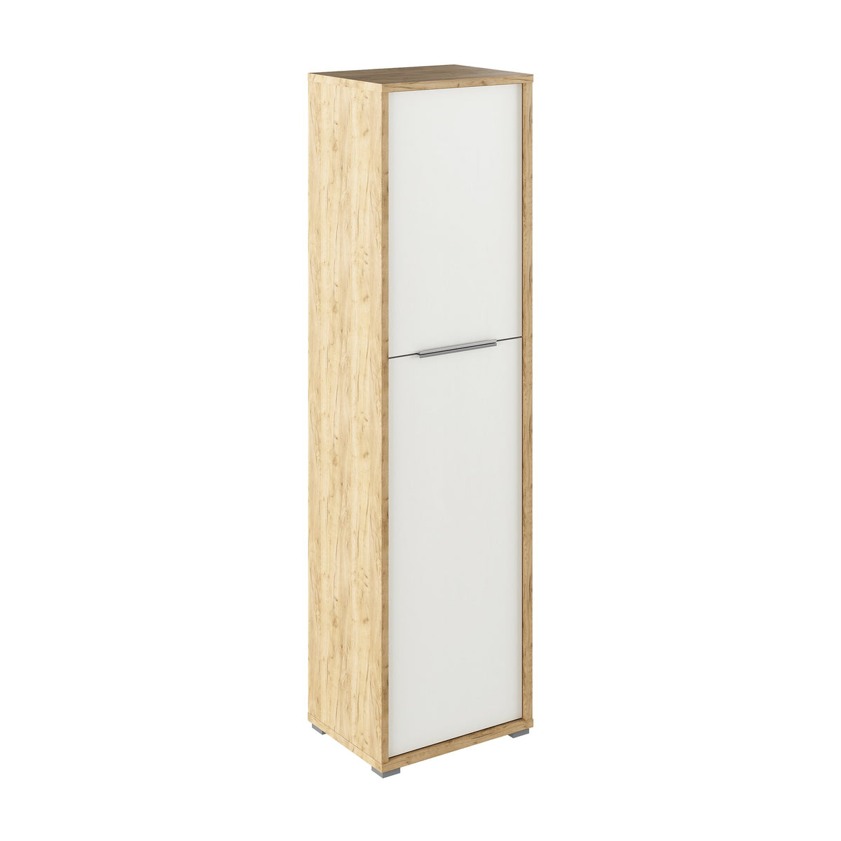 Dulap birou Rioma, maro și alb, vedere din față