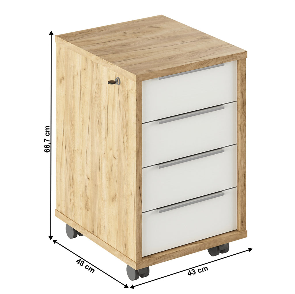 Dulap birou Rioma – schiță cu dimensiuni