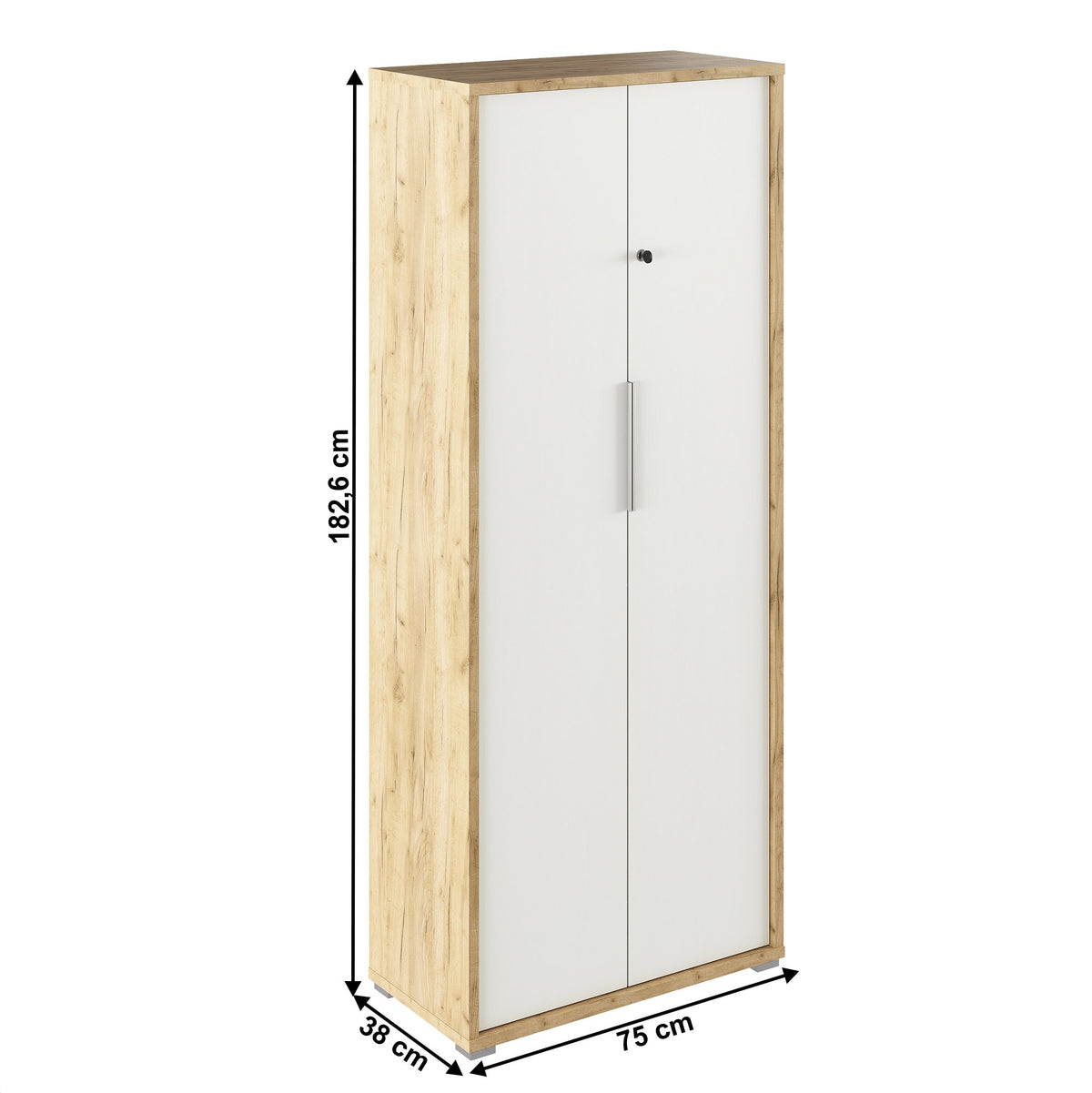 Dulap birou Rioma – schiță cu dimensiuni