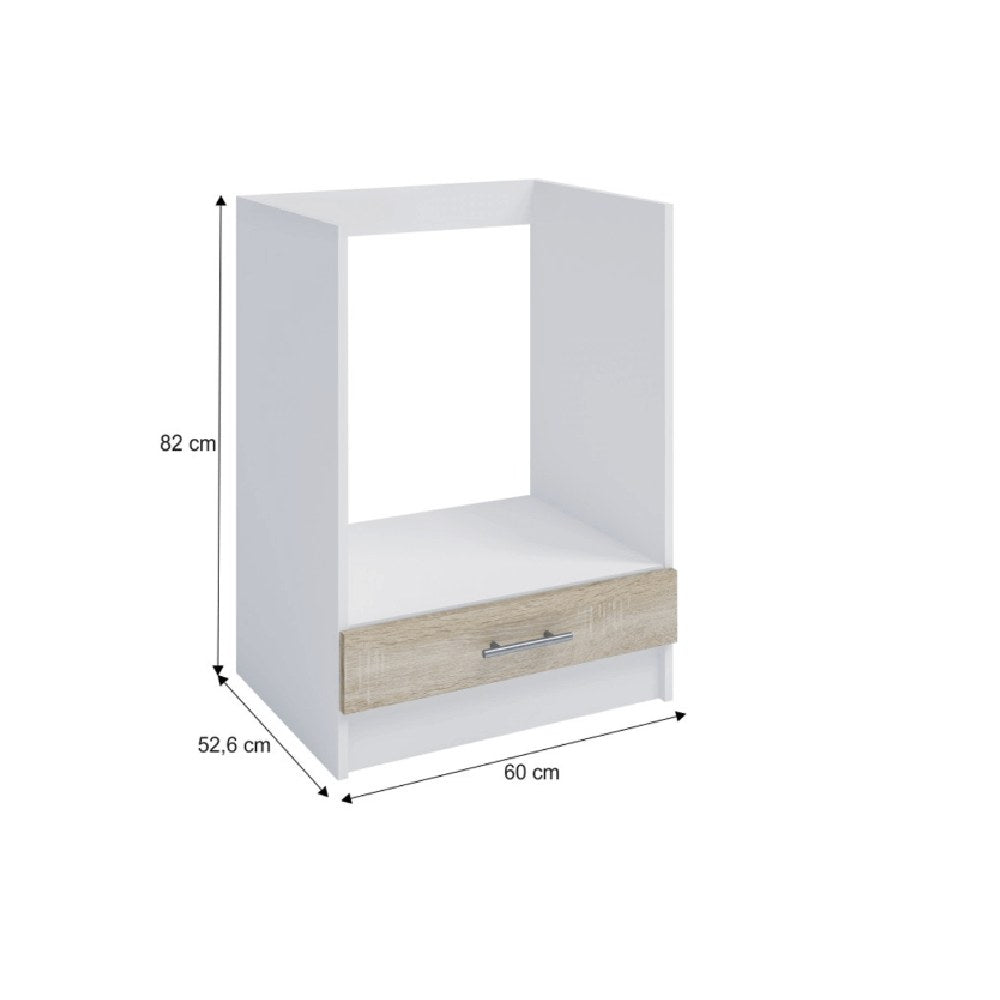 Dulap bucătărie 60KU – schiță cu dimensiuni, imaginea 2