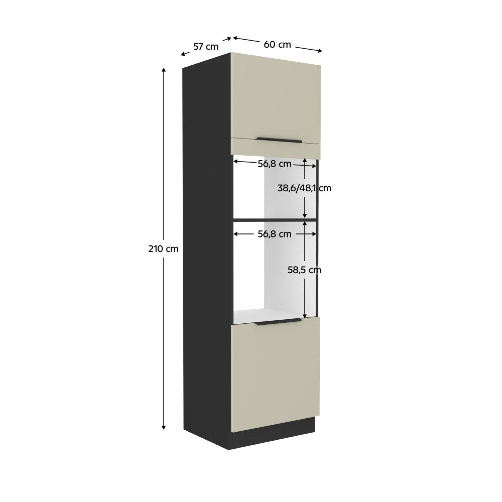 Dulap bucătărie Araka – schiță cu dimensiuni