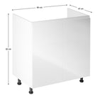 Dulap bucătărie Aurora – schiță cu dimensiuni