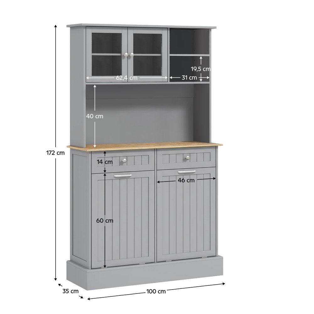 Dulap bucătărie Duom – schiță cu dimensiuni