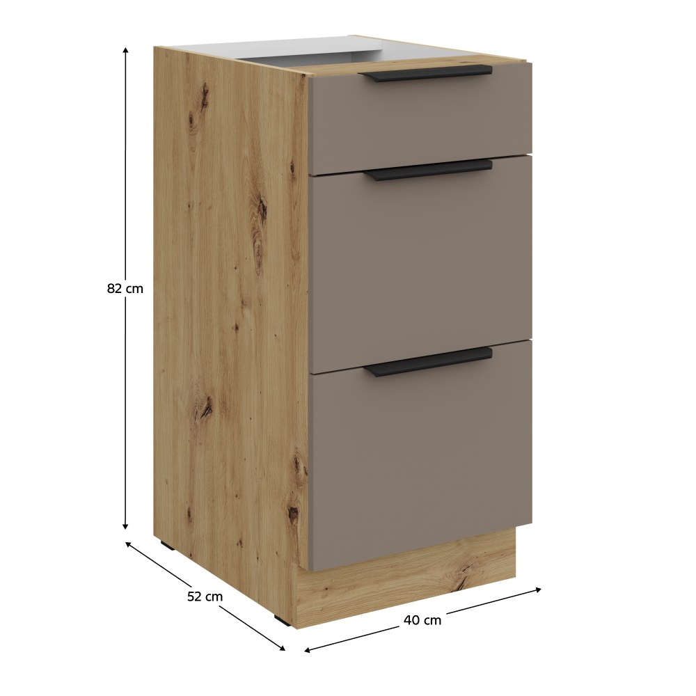 Dulap bucătărie Frisbo – schiță cu dimensiuni