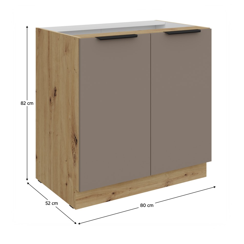 Dulap bucătărie Frisbo – schiță cu dimensiuni