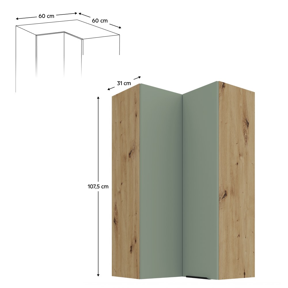 Dulap bucătărie GN-108 – schiță cu dimensiuni