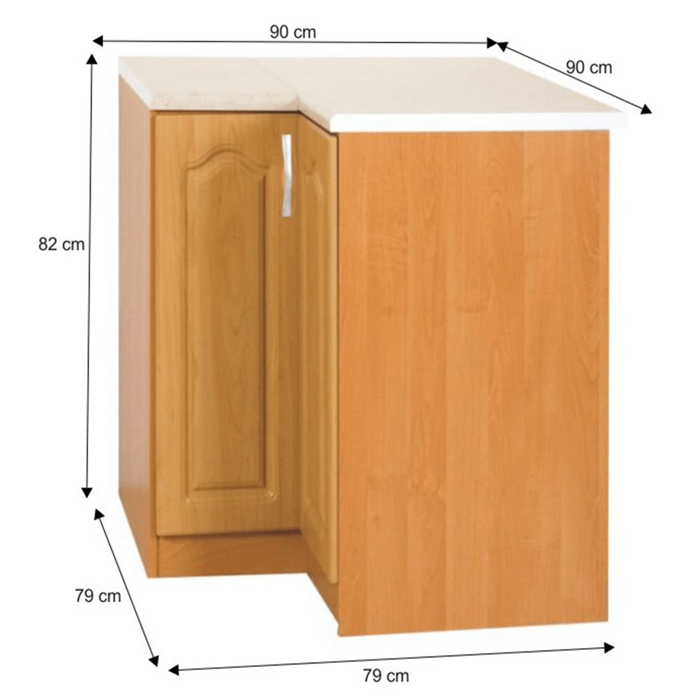 Dulap bucătărie Lora – schiță cu dimensiuni