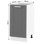Dulap bucătărie Julia – schiță cu dimensiuni