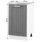 Dulap bucătărie Julia – schiță cu dimensiuni