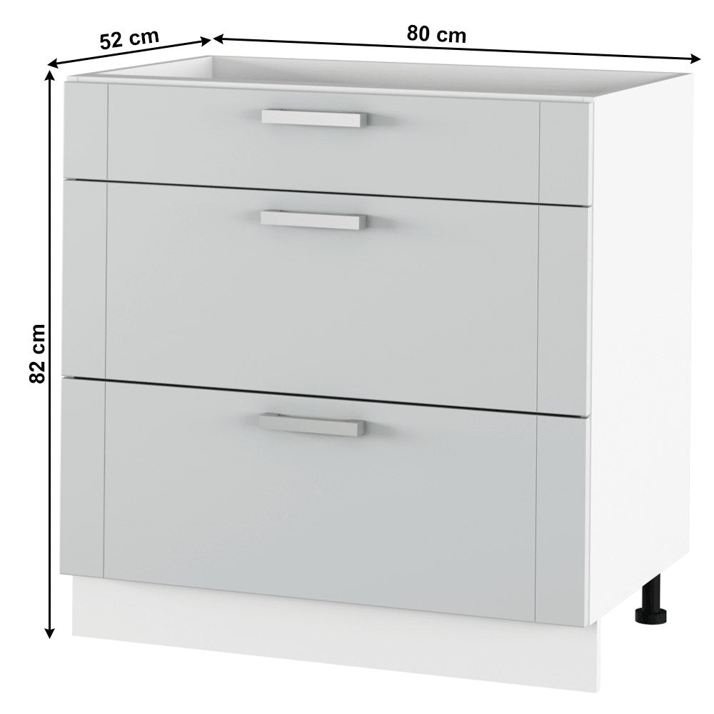 Dulap bucătărie Julia – schiță cu dimensiuni