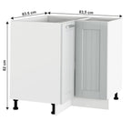 Dulap bucătărie Julia – schiță cu dimensiuni