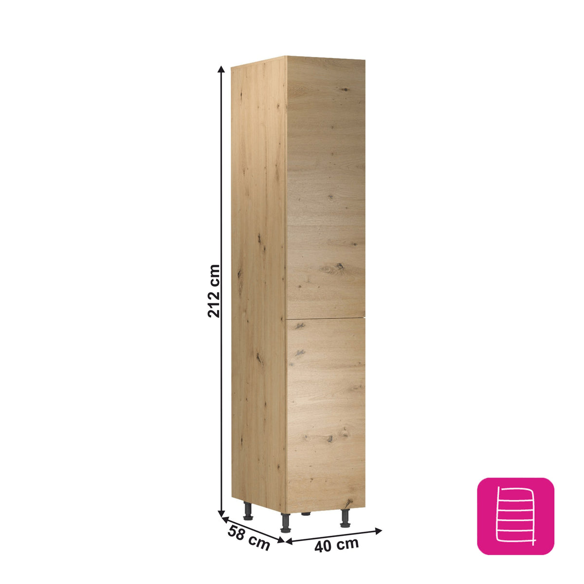 Dulap bucătărie Langen – schiță cu dimensiuni