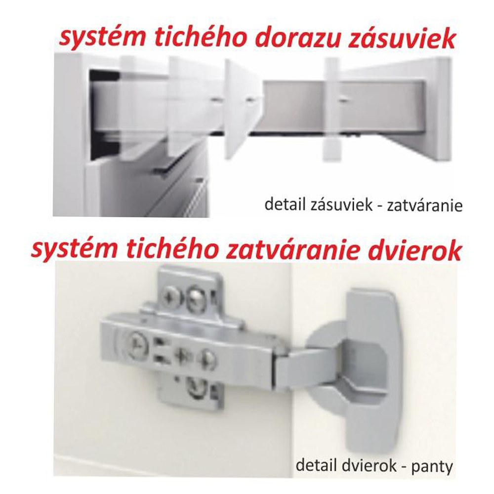 Dulap bucătărie Line – schiță cu dimensiuni