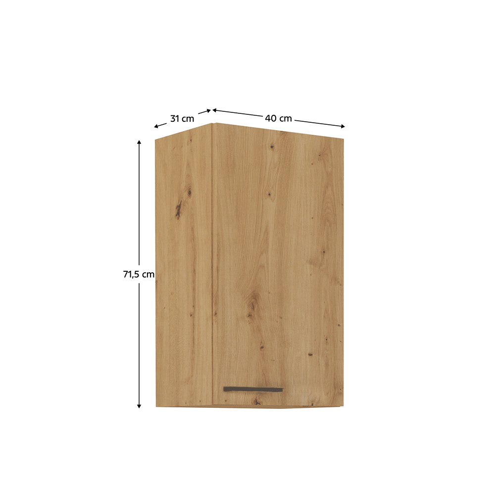 Dulap bucătărie Monro – schiță cu dimensiuni