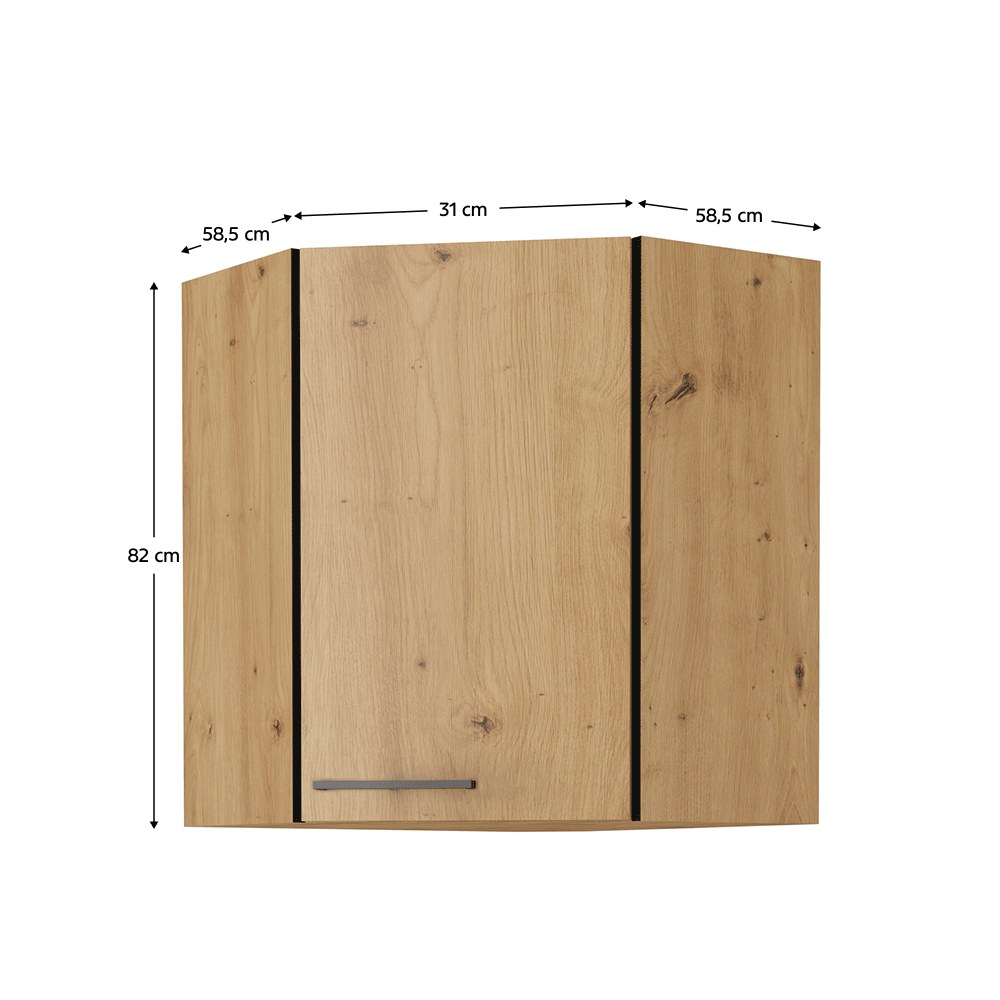 Dulap bucătărie Monro – schiță cu dimensiuni