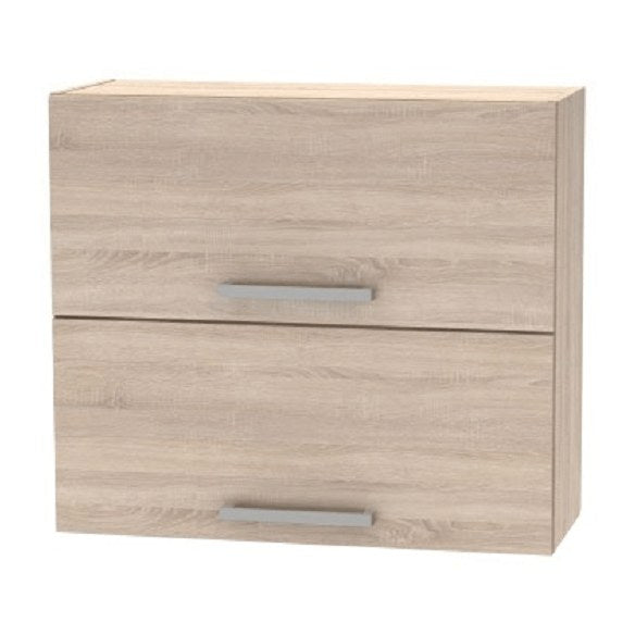 Dulap bucătărie Nova, maro, vedere din față