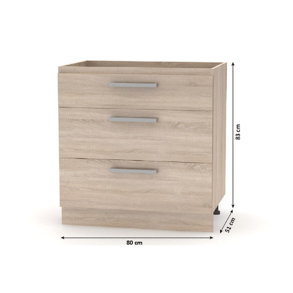 Dulap bucătărie Nova – schiță cu dimensiuni