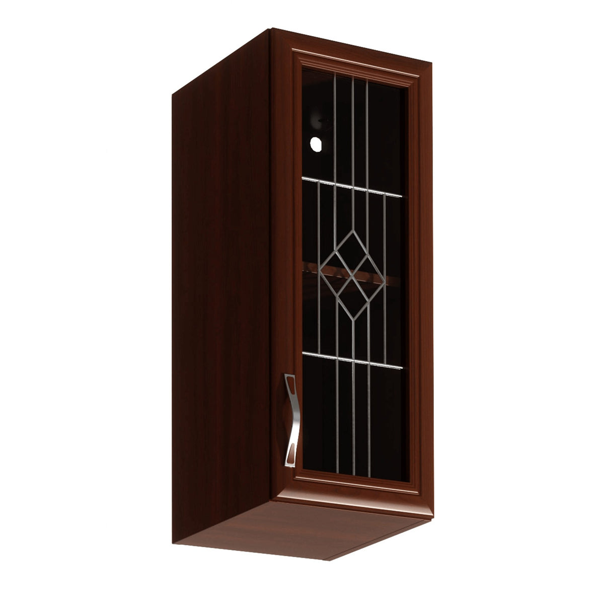 Dulap bucătărie Sicilia, maro, vedere din față