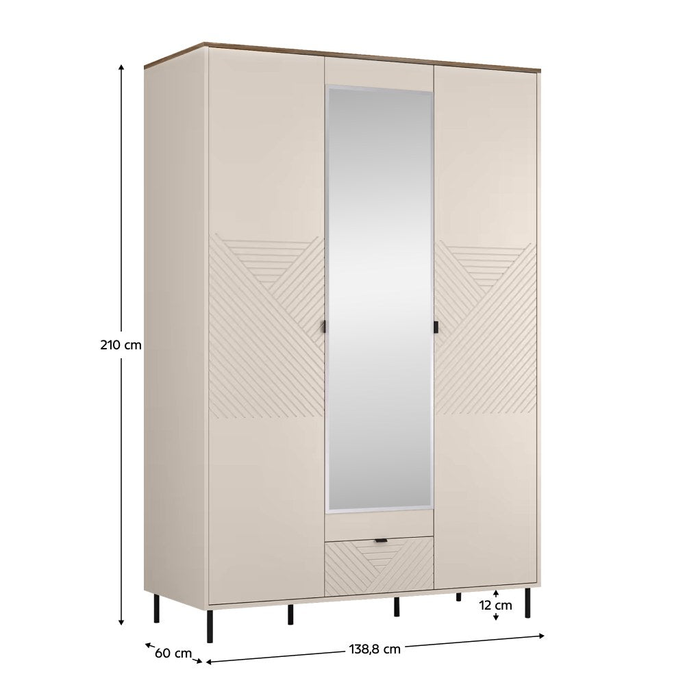 Dulap Eyco – schiță cu dimensiuni