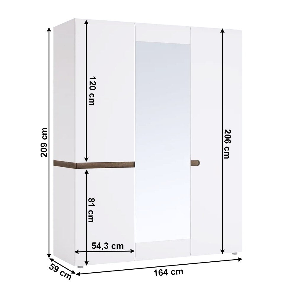 Dulap Lynatet – schiță cu dimensiuni