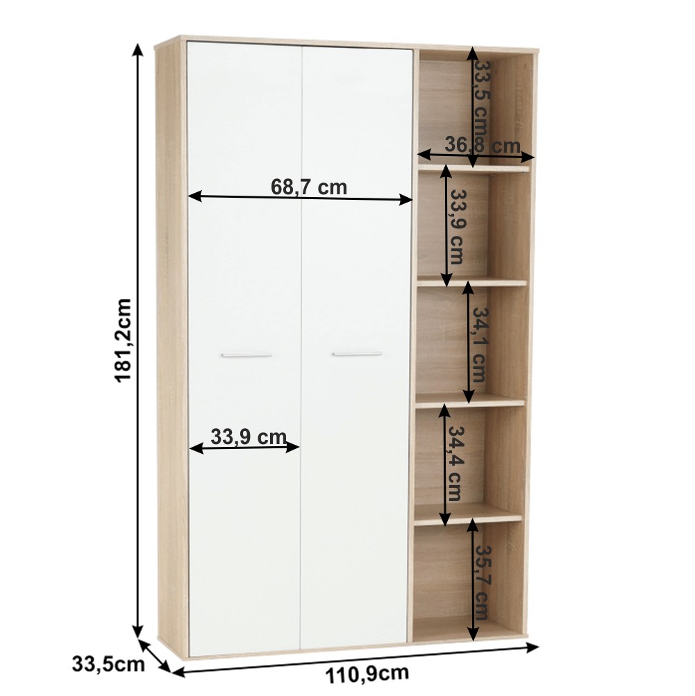 Dulap Maurus – schiță cu dimensiuni