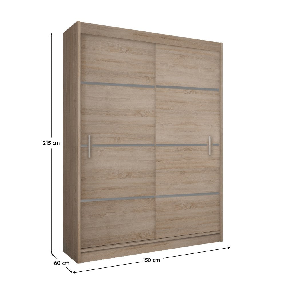 Dulap Merina 150 – schiță cu dimensiuni, imaginea 2