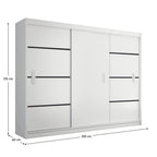 Dulap Merina 250 – schiță cu dimensiuni, imaginea 2