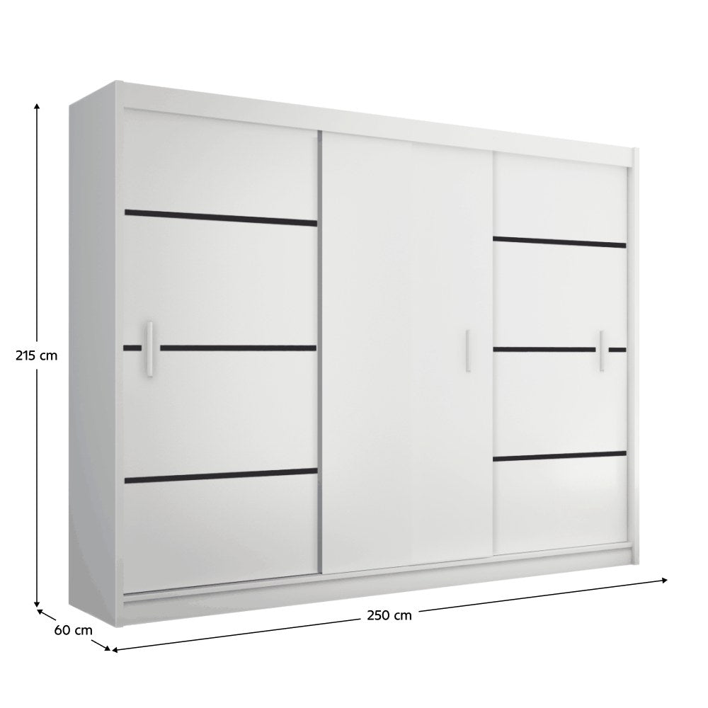 Dulap Merina 250 – schiță cu dimensiuni, imaginea 2