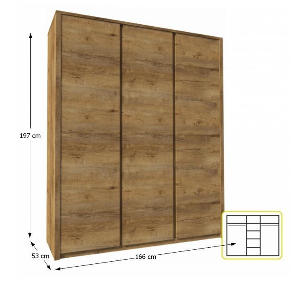 Dulap Montana – schiță cu dimensiuni