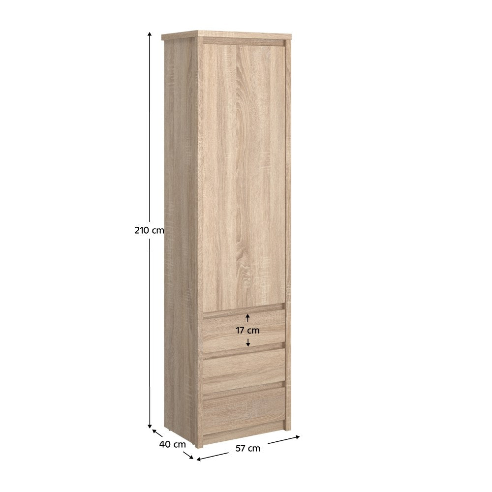 Dulap Norty – schiță cu dimensiuni