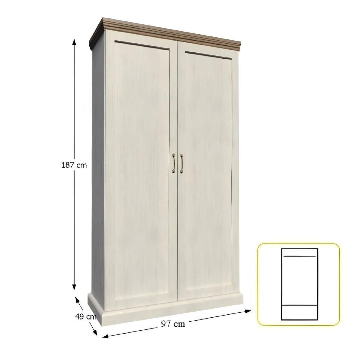 Dulap Royal – schiță cu dimensiuni