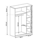 Dulap Tedy – schiță cu dimensiuni, imaginea 2